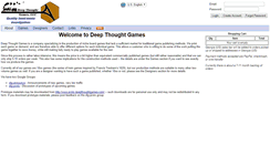 Desktop Screenshot of deepthoughtgames.com